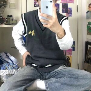 Harajuku Style Designer Teddy Bear Sweater Vest